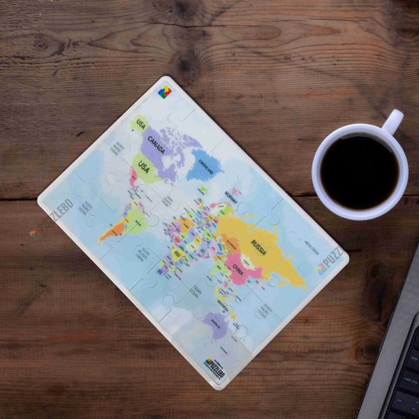 Educational World Map Puzzle for Kids - Image 3